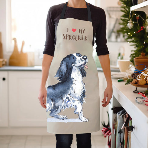 Sprocker Black & White Apron